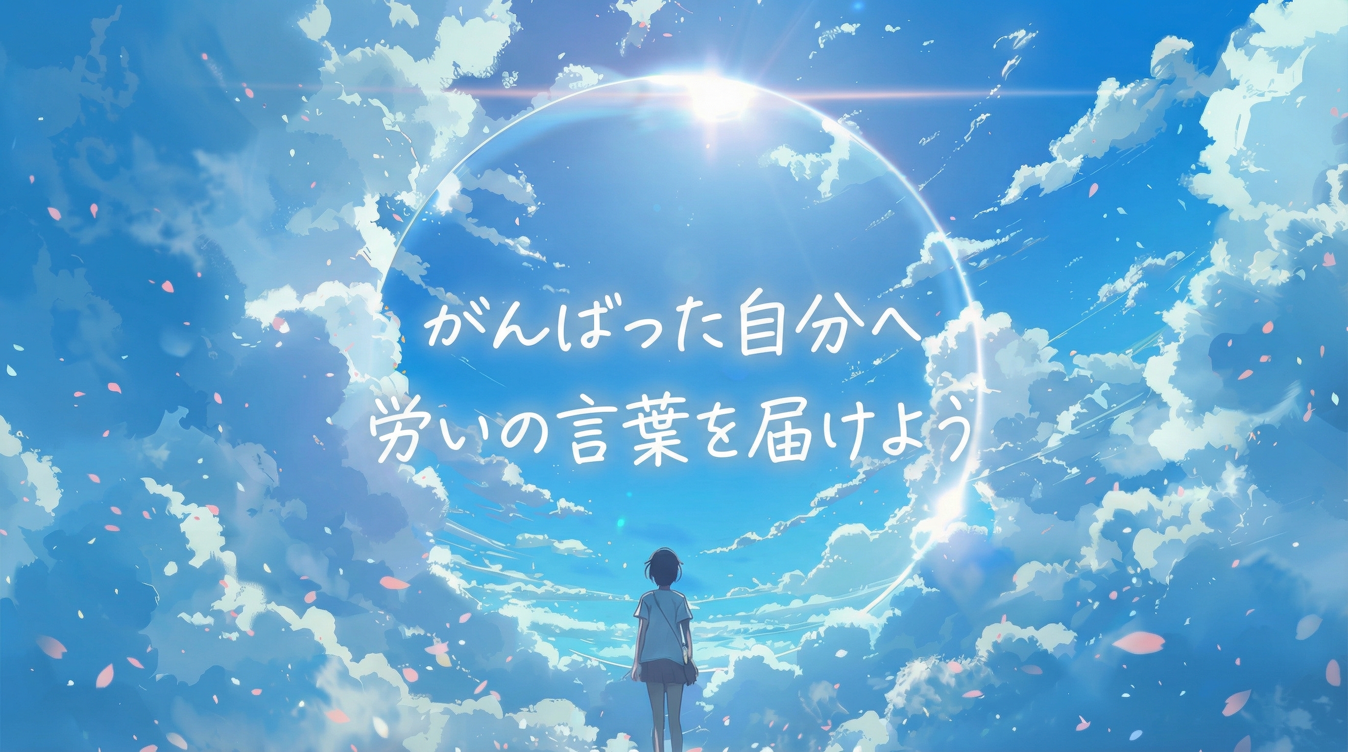 応援を鏡にやろう、最後まで